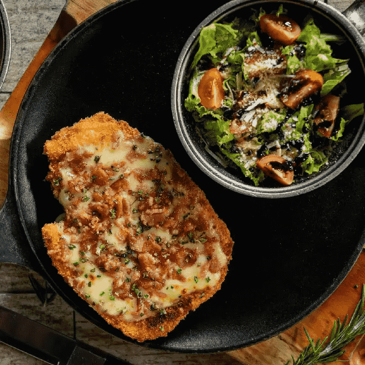 Creamy Garlic Chicken Breast Lunch